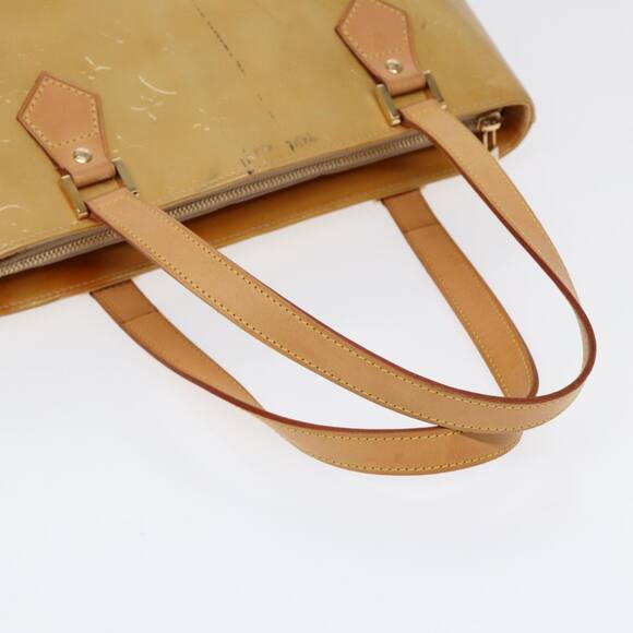 LOUIS VUITTON Monogram Vernis Houston Hand Bag Beige M91004 - Picture 7 of 16